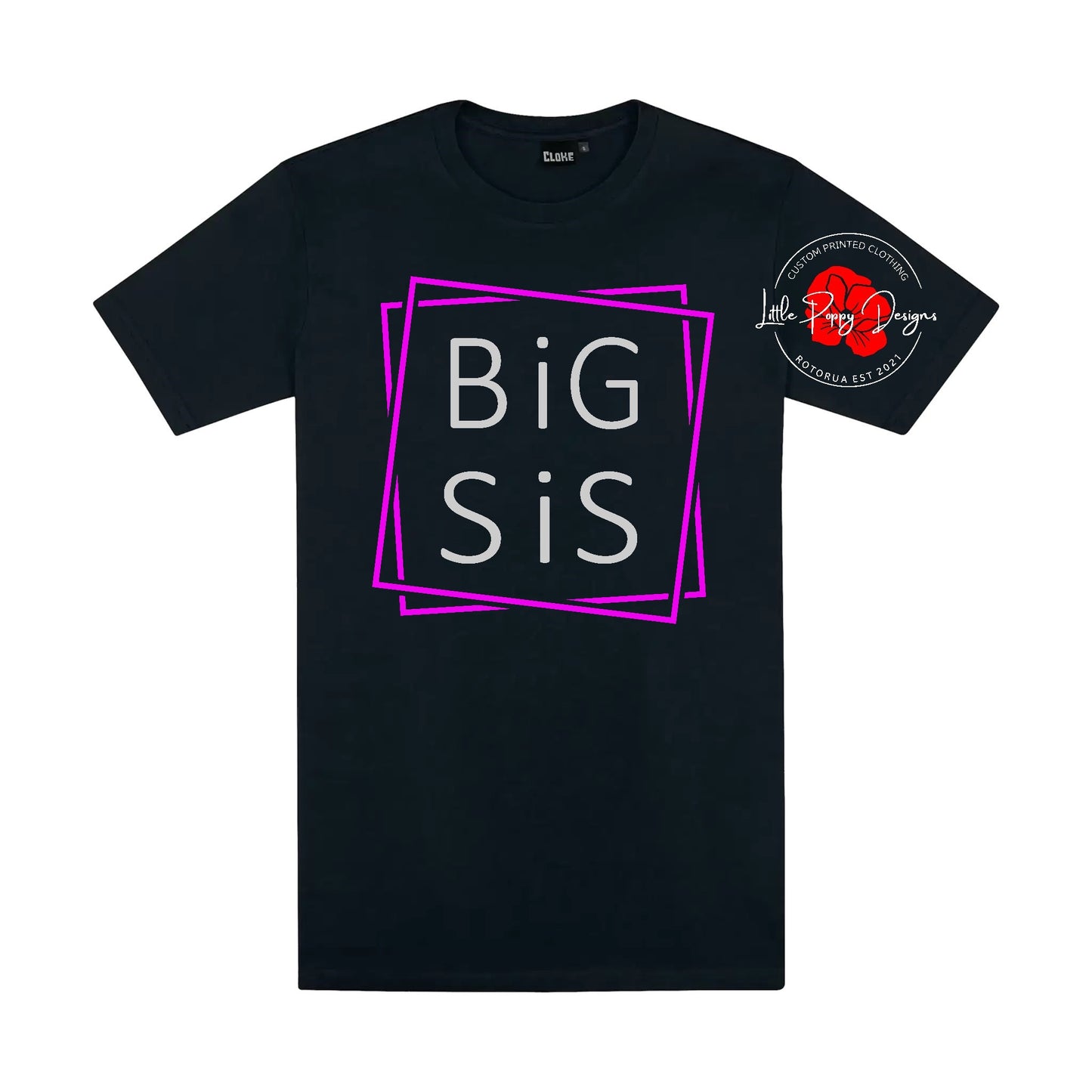 Big Sis Child's T-shirt ( Pink )